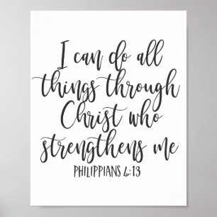 Philippians 4:13 Ik kan alles Poster doen