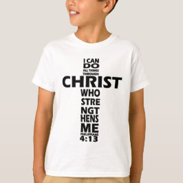 PHILIPPIANS 4:13 - KRUIS - IK KAN ALLE DINGEN DOEN T-SHIRT