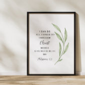 Philippians 4:13 Kunst van de Schrift Poster