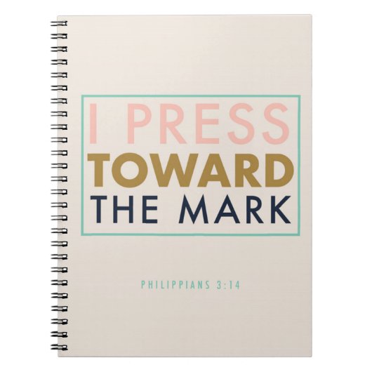 Philippians 4:13 Notitieboek (Voorkant)