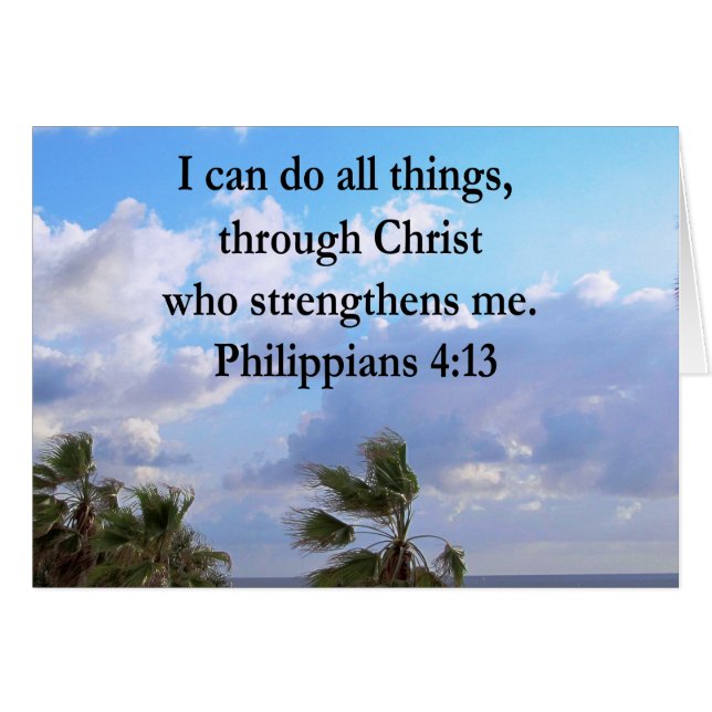 PHILIPPIANS 4:13 PRAYER (Voorkant Horizontaal)