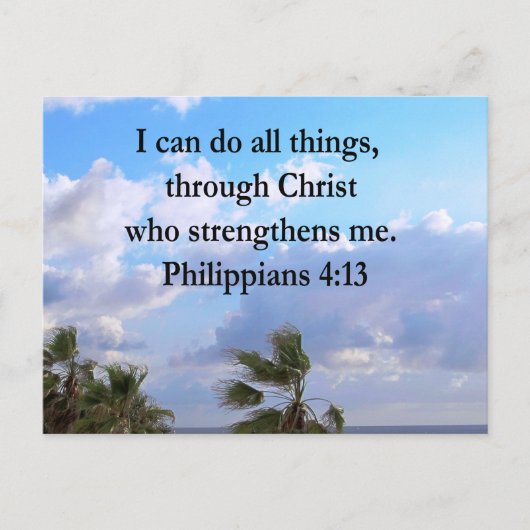 PHILIPPIANS 4:13 PRAYER BRIEFKAART (Voorkant)