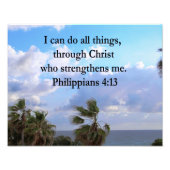 PHILIPPIANS 4:13 PRAYER FOTO AFDRUK (Voorkant)