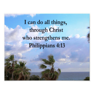 PHILIPPIANS 4:13 PRAYER FOTO AFDRUK