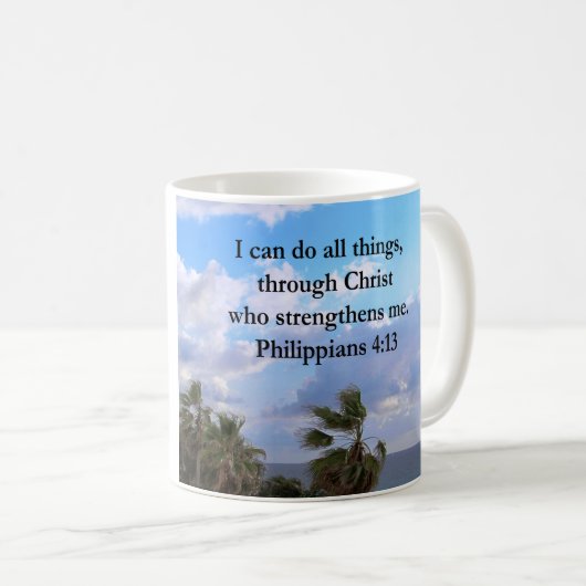 PHILIPPIANS 4:13 PRAYER KOFFIEMOK (Voorkant rechts)