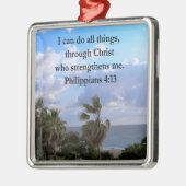 PHILIPPIANS 4:13 PRAYER METALEN ORNAMENT (Links)