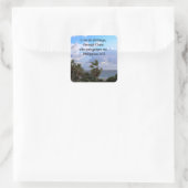 PHILIPPIANS 4:13 PRAYER VIERKANTE STICKER (Tas)