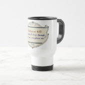 Philippians 4:13 Shield Travel Mug Reisbeker (Voorkant rechts)