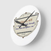 Philippians 4:13 Shield Wall Clock Ronde Klok (Hoek)