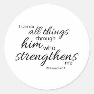 Philippians 4:13 Sticker