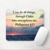 PHILIPPIANS 4:13 SUNRISE ONTWERP MUISMAT (Met muis)
