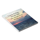 PHILIPPIANS 4:13 SUNRISE ONTWERP NOTITIEBLOK (Schuin)