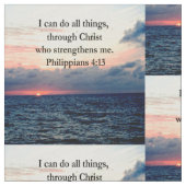 PHILIPPIANS 4:13 SUNRISE ONTWERP STOF (Close Up)