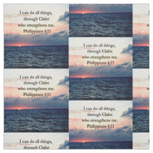 PHILIPPIANS 4:13 SUNRISE ONTWERP STOF