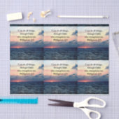PHILIPPIANS 4:13 SUNRISE ONTWERP TISSUEPAPIER (Craft)