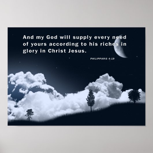 PHILIPPIANS 4:19 POSTER (Voorkant)