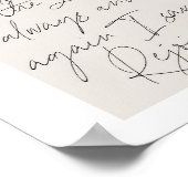 Philippians 4:4 Minimale Boho beige Arch Script Poster (Hoek)