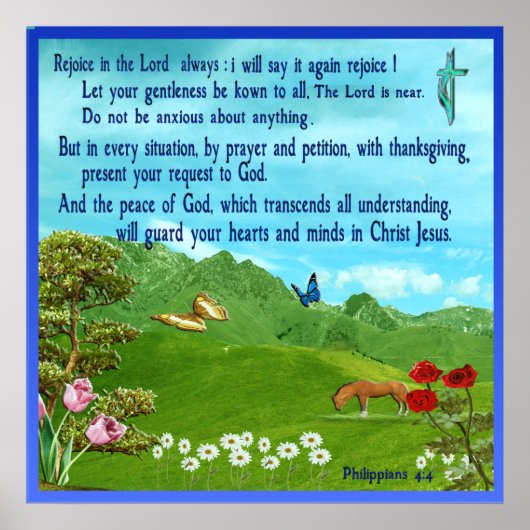 Philippians 4:4 poster Scripts (Voorkant)