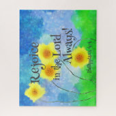 Philippians 4:4, Rejoice in the Lord Altijd Legpuzzel (Verticaal)