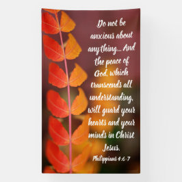 Philippians 4:6–7 Autumn Peace Scripture Design Spandoek