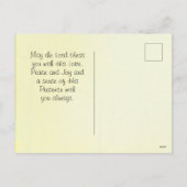 Philippians 4:6-7 De vrede van God, Bijbelse Verse Feestdagenkaart (Achterkant)