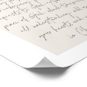 Philippians 4:6-7 Minimale Boho beige Arch Script Poster (Hoek)