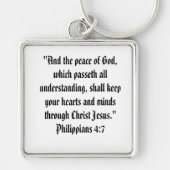 Philippians 4:7 sleutelhanger (Voorkant)