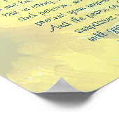 Philippians 4:7 Vrede van God zal je hart bewaken Poster (Hoek)