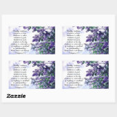 Philippians 4:8 Wat er ook is echte bijbelse versi Rechthoekige Sticker (Vel)