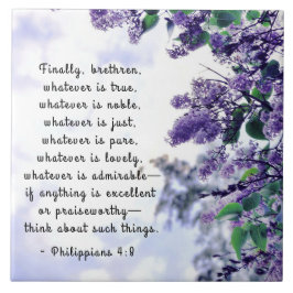 Philippians 4:8 Wat er ook is echte bijbelse versi Tegeltje