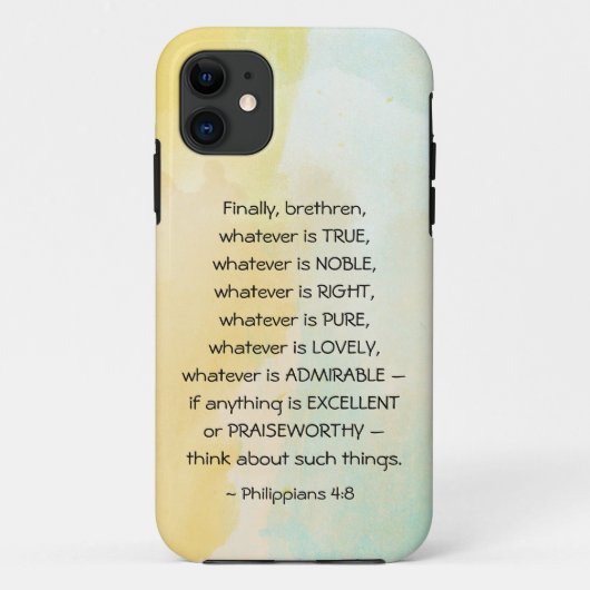 Philippians 4:8 Wat waar ook is, Case-Mate iPhone Case (Achterkant)