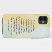 Philippians 4:8 Wat waar ook is, Case-Mate iPhone Case (Achterkant (horizontaal))