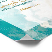 Philippians 4 Ik kan alles doen met Christus Poster (Hoek)