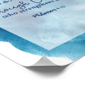 Philippians 4 Ik kan alles doen met Christus Poster (Hoek)