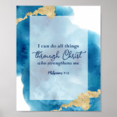 Philippians 4 Ik kan alles doen met Christus Poster (Voorkant)