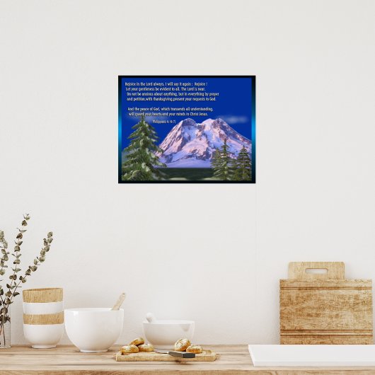 Philippians 4 poster (Keuken)