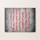 Philippians Bijbelvers Eén ding dat ik doe is Legpuzzel (Horizontaal)