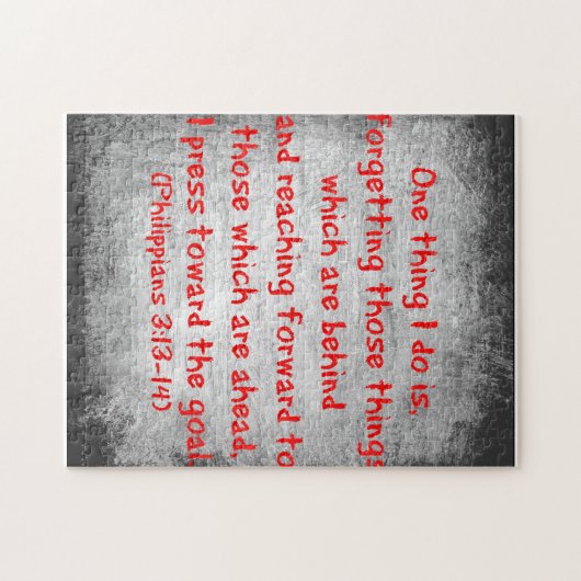 Philippians Bijbelvers Eén ding dat ik doe is Legpuzzel (Horizontaal)