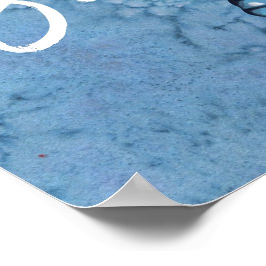 Philippians ontwerp met 4:13 prachtige blauwe vlin poster (Hoek)