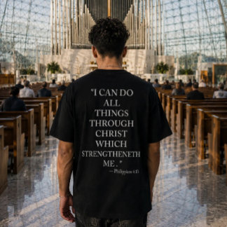 Philippiansen 4:13 Bijbelvers T-Shirt