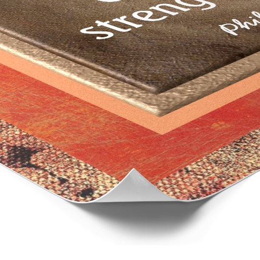 Philippiansen 4:13-kunstprint poster (Hoek)