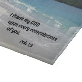 Philippiërs 1:3 Ik dank mijn God voor alle Snijplank (Hoek)