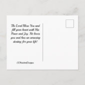 Philippiërs 1:6 Hij is begonnen met een goed werk Briefkaart (Achterkant)