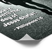 Philippiërs 1:6 Hij is begonnen met een goed werk  Poster (Hoek)