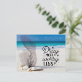 Philippiërs 4:6-7 bidden dat er nog meer ongerusth briefkaart (Staand voorkant)