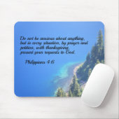 Philippiërs 4:6 Wees niet bang voor iets Muismat (Met muis)