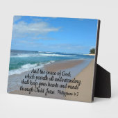 Philippiërs 4:7 en de vrede van God, die Fotoplaat (Zijkant)