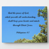 Philippiërs 4:7 en de vrede van God.... Fotoplaat (Voorkant)