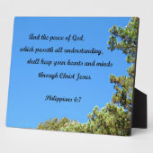 Philippiërs 4:7 en de vrede van God.... Fotoplaat (Zijkant)