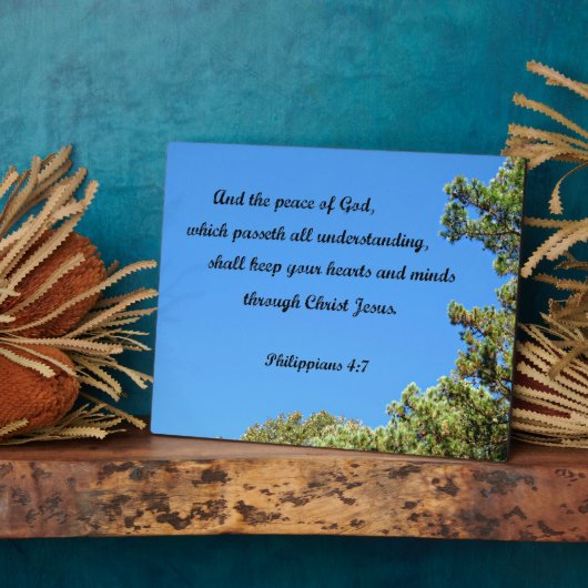 Philippiërs 4:7 en de vrede van God.... Fotoplaat (Zijkant)